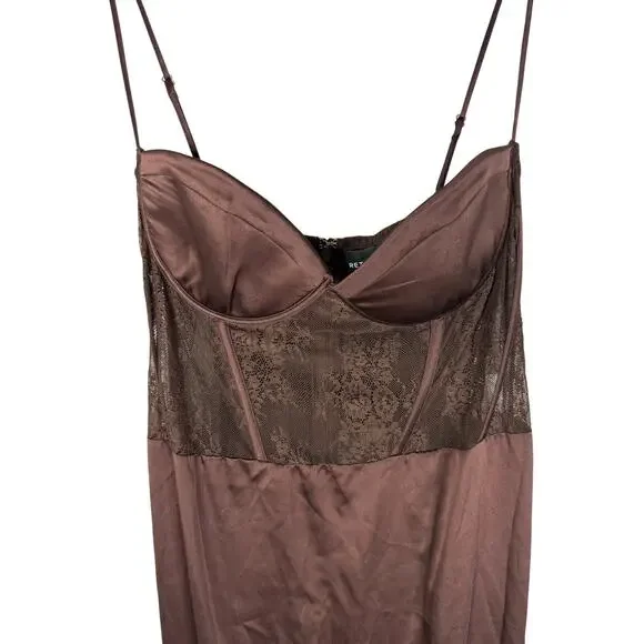 Retrofete Shanelle Maxi Dress Silk Party Formal Evening Statement Prom Hoco L - Picture 6 of 12